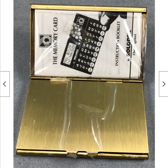 Vtg 90s Rolodex Digital Electronic Card File 150 Address Book Brass UNTESTED - Picture 5 of 7